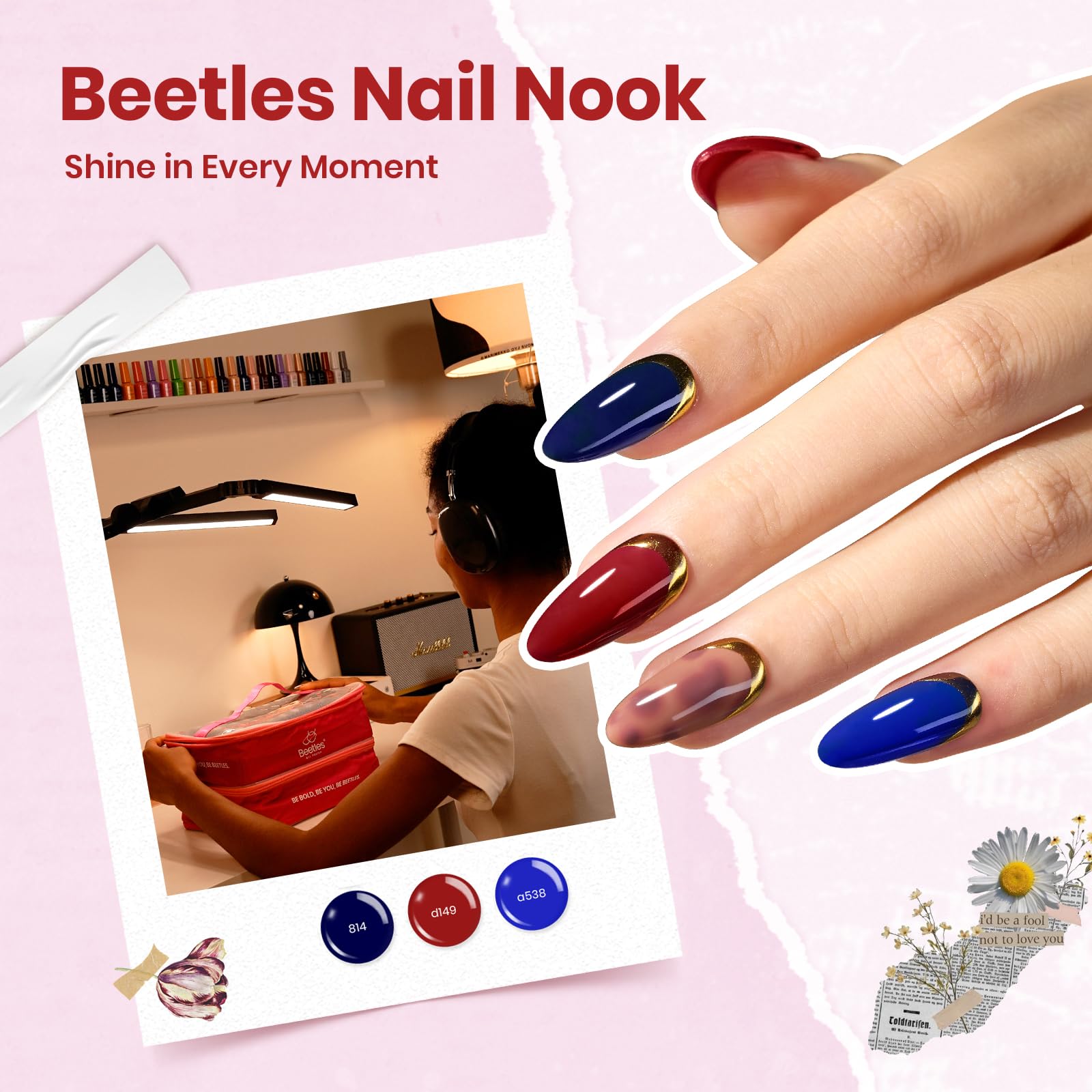 Beetles Gel Polish utilisation UV LED assure brillance durable.