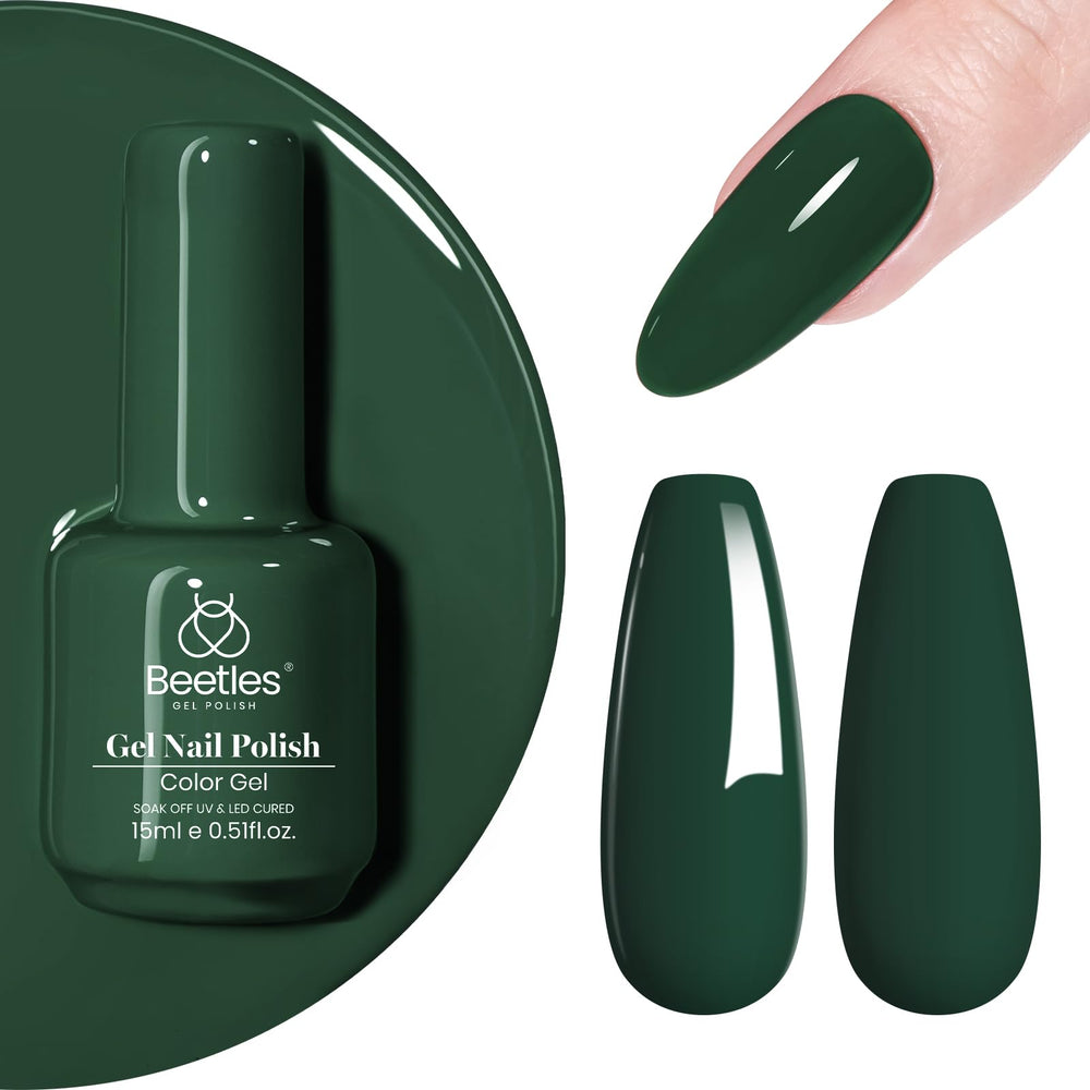 Beetles Vernis Gel Vert: boîte et packaging soignés, cadeau idéal.