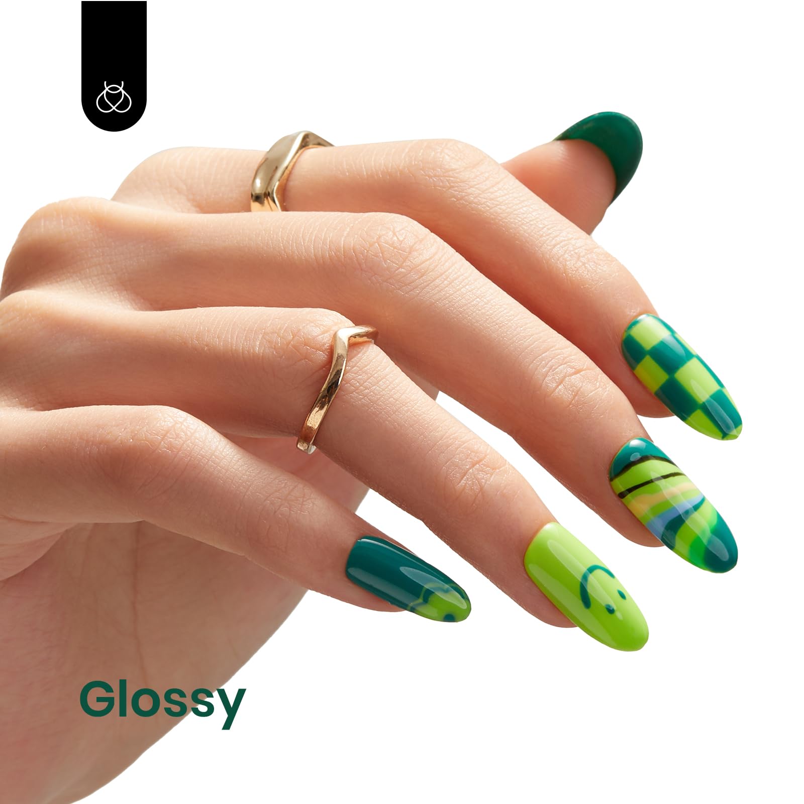 Beetles Gel Polish vert émeraude emballage cadeau pratique.