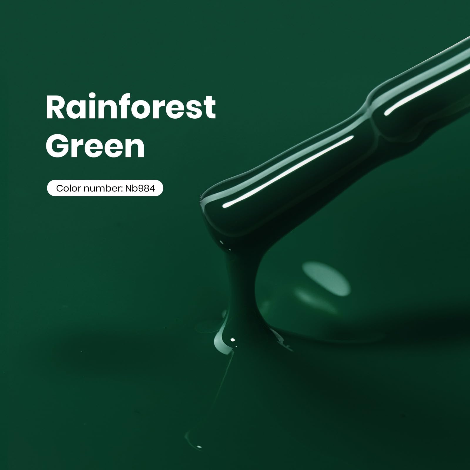 Beetles Vernis Gel Vert Forêt – application rapide sous lampe UV/LED