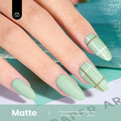 Beetles vernis gel vert sauge brillance durable sur les ongles.