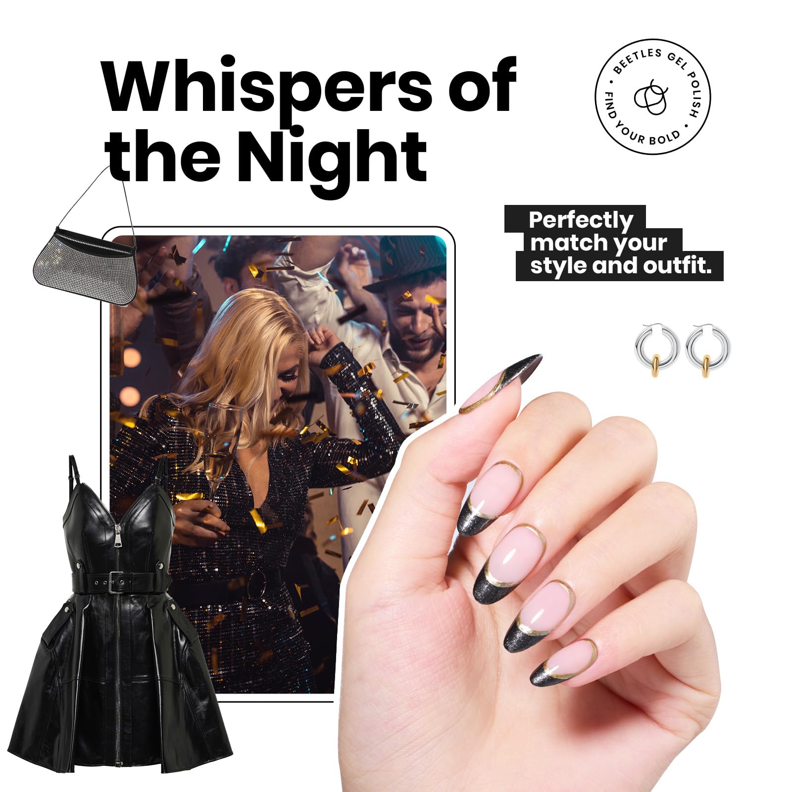 Beetles vernis longue tenue hiver, couleur riche et durable.