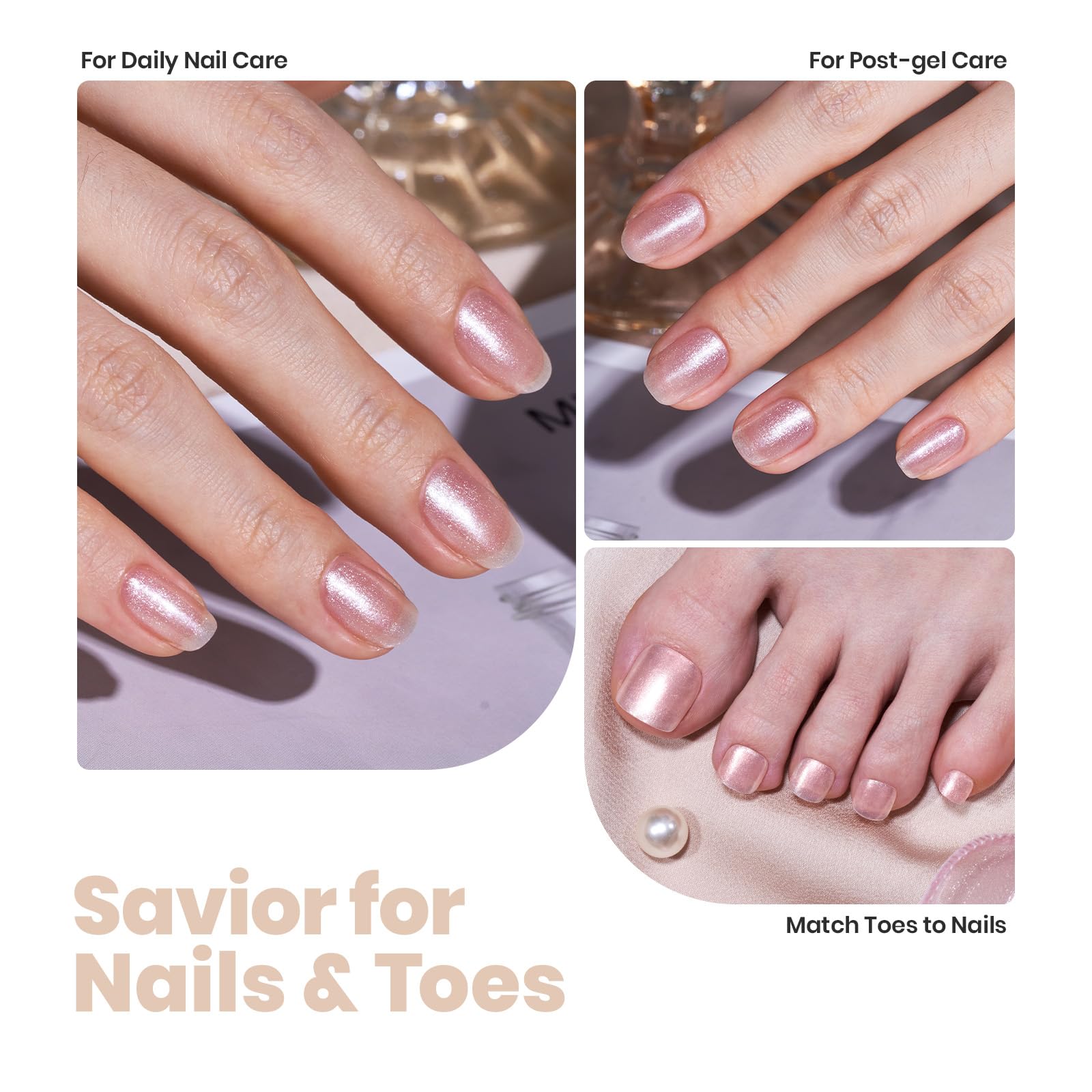 Beetles Vernis nacré – gloss durable et soin quotidien des ongles