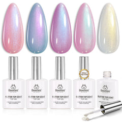 Beetles vernis nacré violet, fini pastel durable pour ongles élégants.