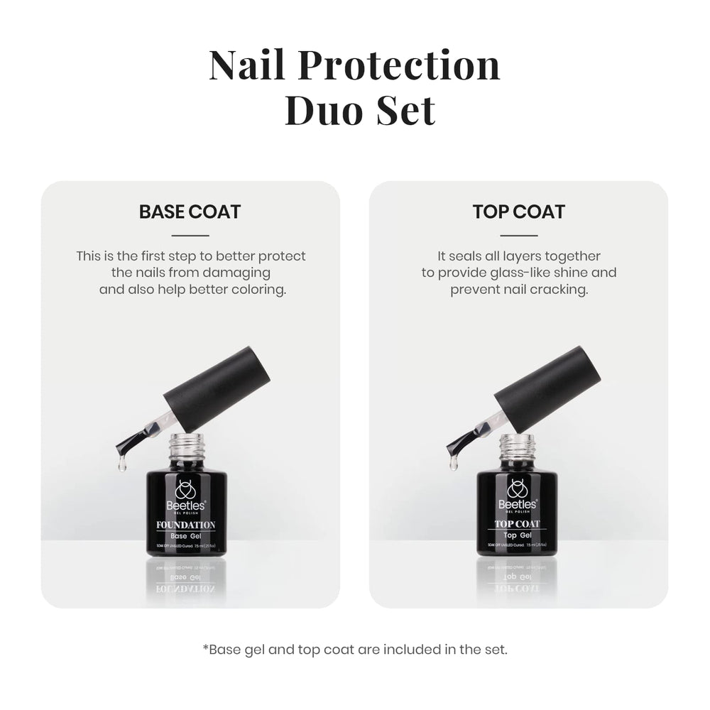 Beetles vernis noir et blanc – couleurs riches et brillance intense.