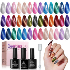 Coffret Beetles avec 20 couleurs gel œil de chat pour manucure maison polyvalente