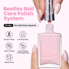 Beetles vernis rose nuage : application fluide et séchage rapide pour gagner du temps.