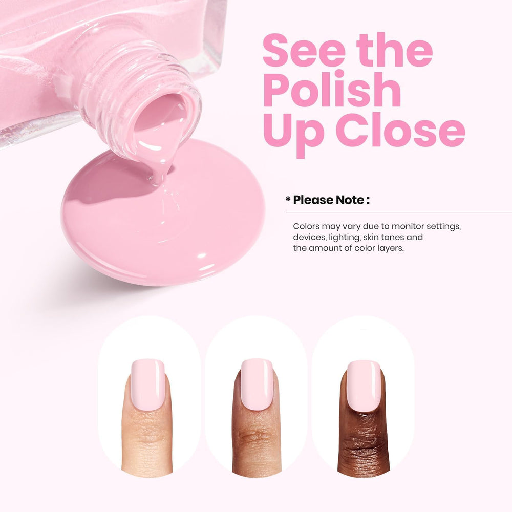 Beetles vernis rose nuage: parfait pour la Saint-Valentin et les tenues printanières.