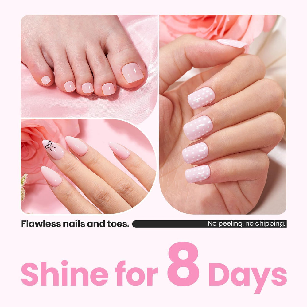 Beetles vernis rose nuage: convient aux débutants et professionnels.