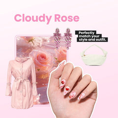 Beetles vernis rose nuage: tenue longue et sans décoloration.
