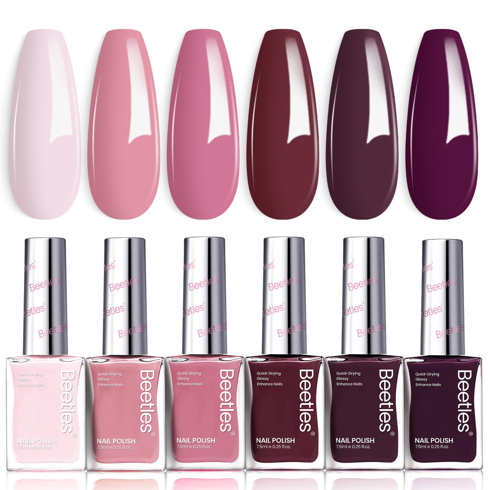 Beetles Vernis Rose Twilight – kit manucure maison prêt à offrir
