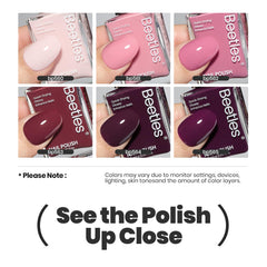 Beetles Vernis Rose Twilight – séchage rapide à l'air pour des looks express