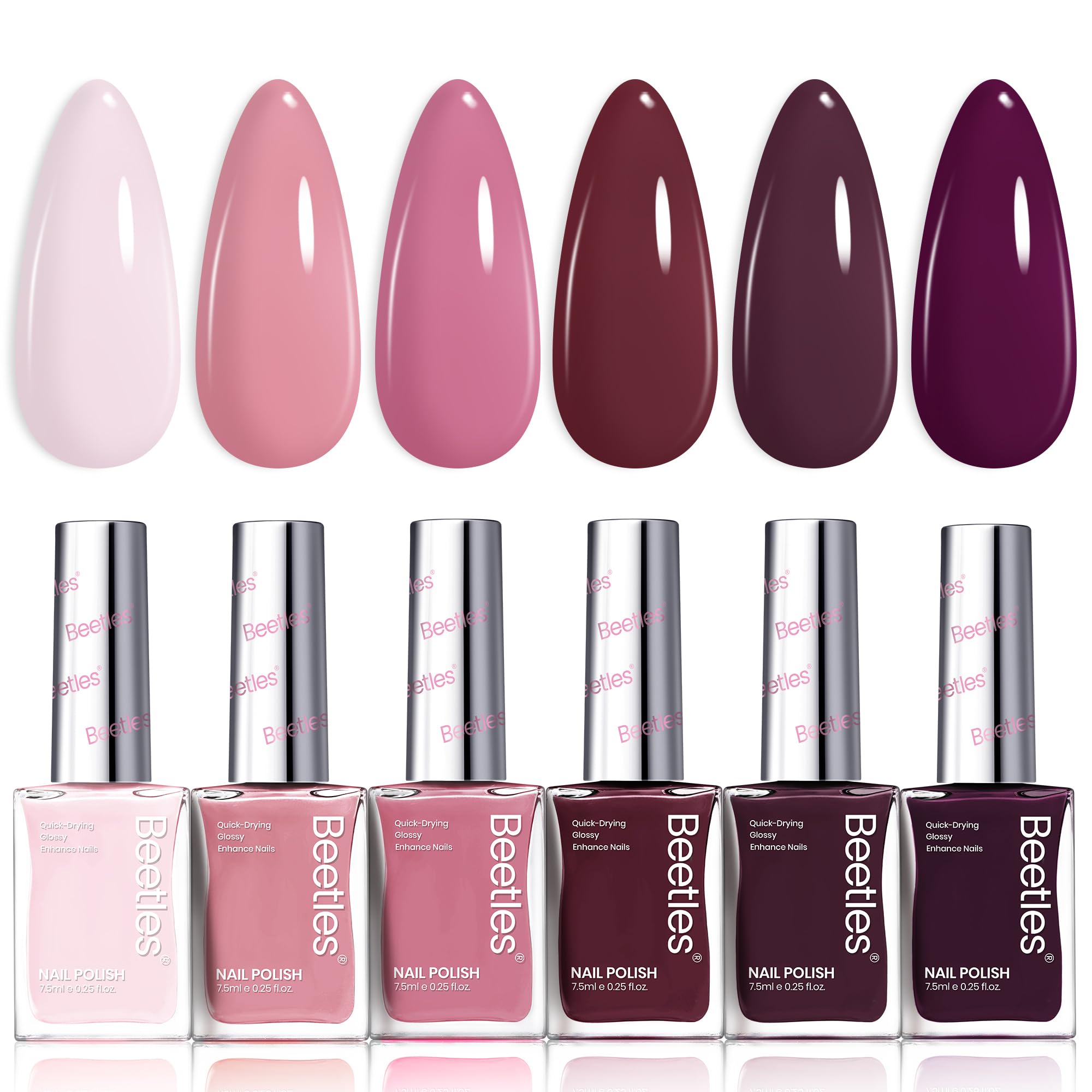 Beetles Vernis Rose Twilight – usage quotidien simple et polyvalent