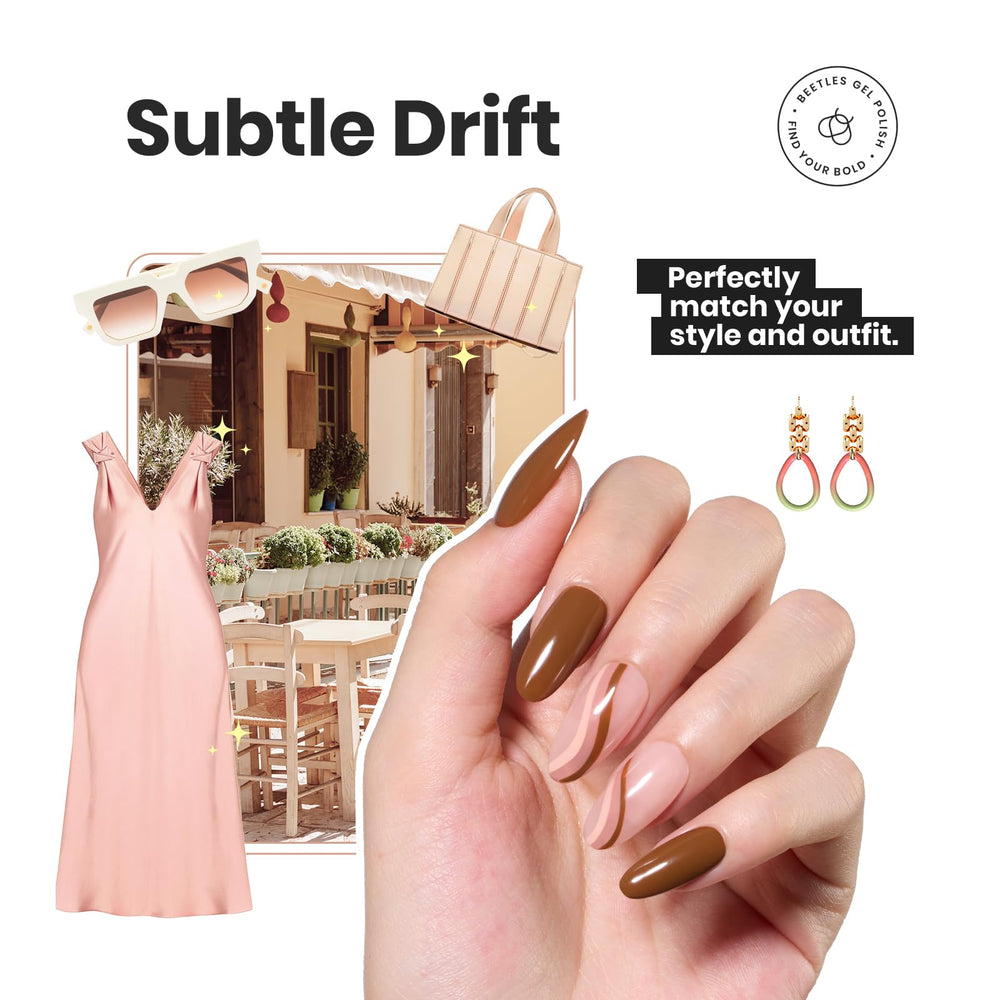 Beetles Vernis Rouge cognac coco-mousse – nuance chaude et polyvalente.