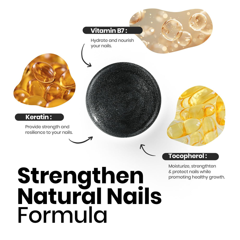 Beetles vernis soin ongles, kératine et tocophérol, flacon prêt à protéger.