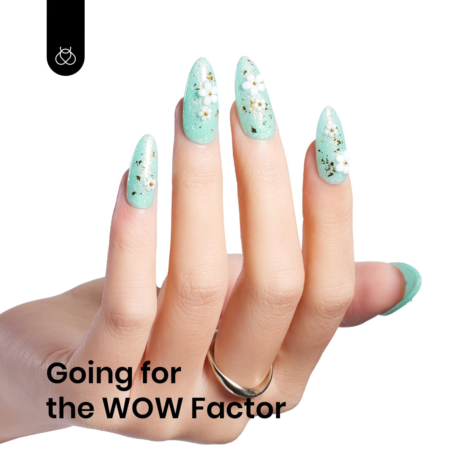 Beetles Gel Polish Vert Menthe: emballage cadeau élégant prêt à offrir.