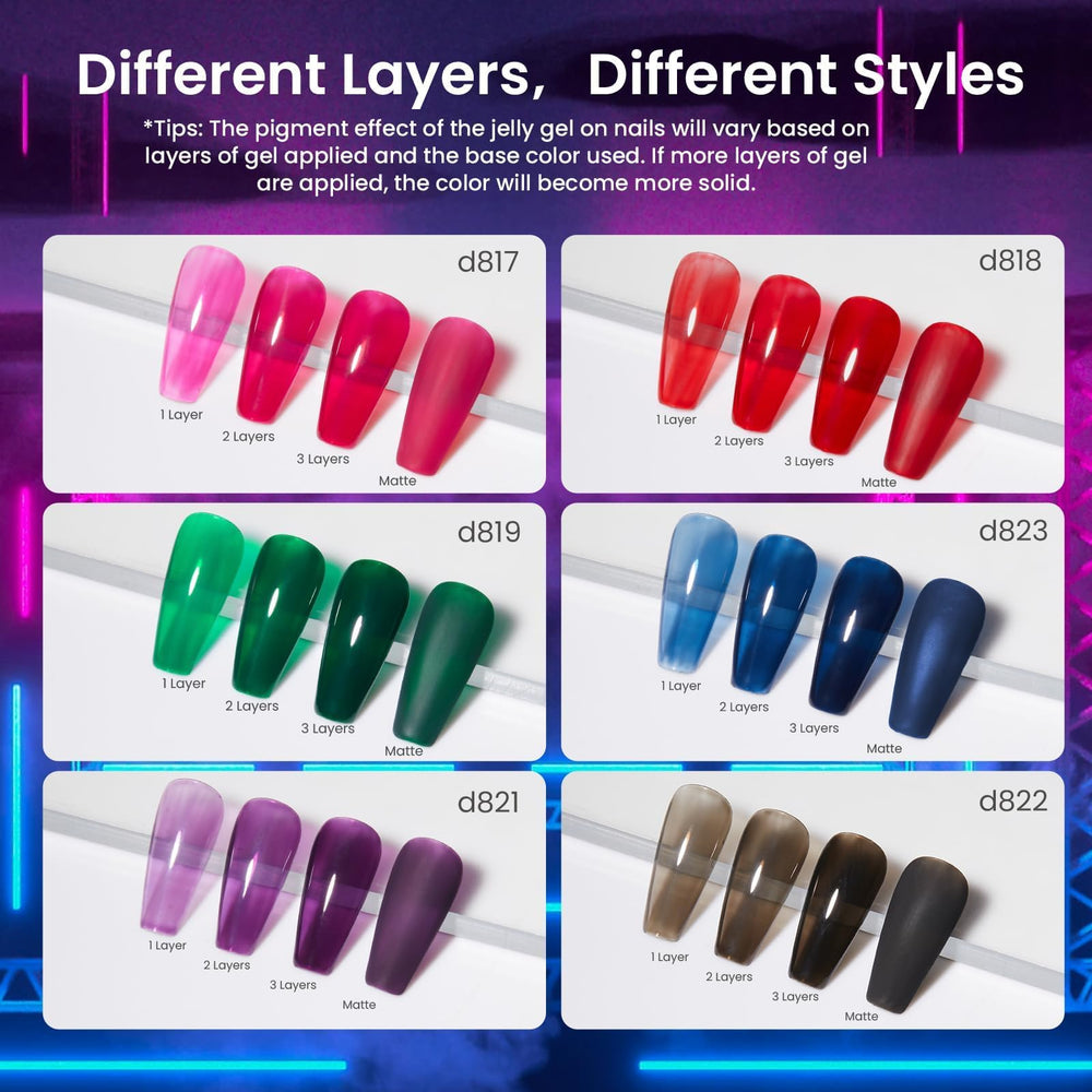 Beetles Vivid Noel Jelly Gel Rose: rendu translucide pour ongles lumineux et rapides.