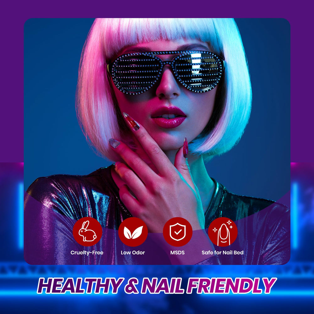 Beetles Vivid Noel Jelly Gel Violet: nuances translucides pour un effet bonbon élégant.