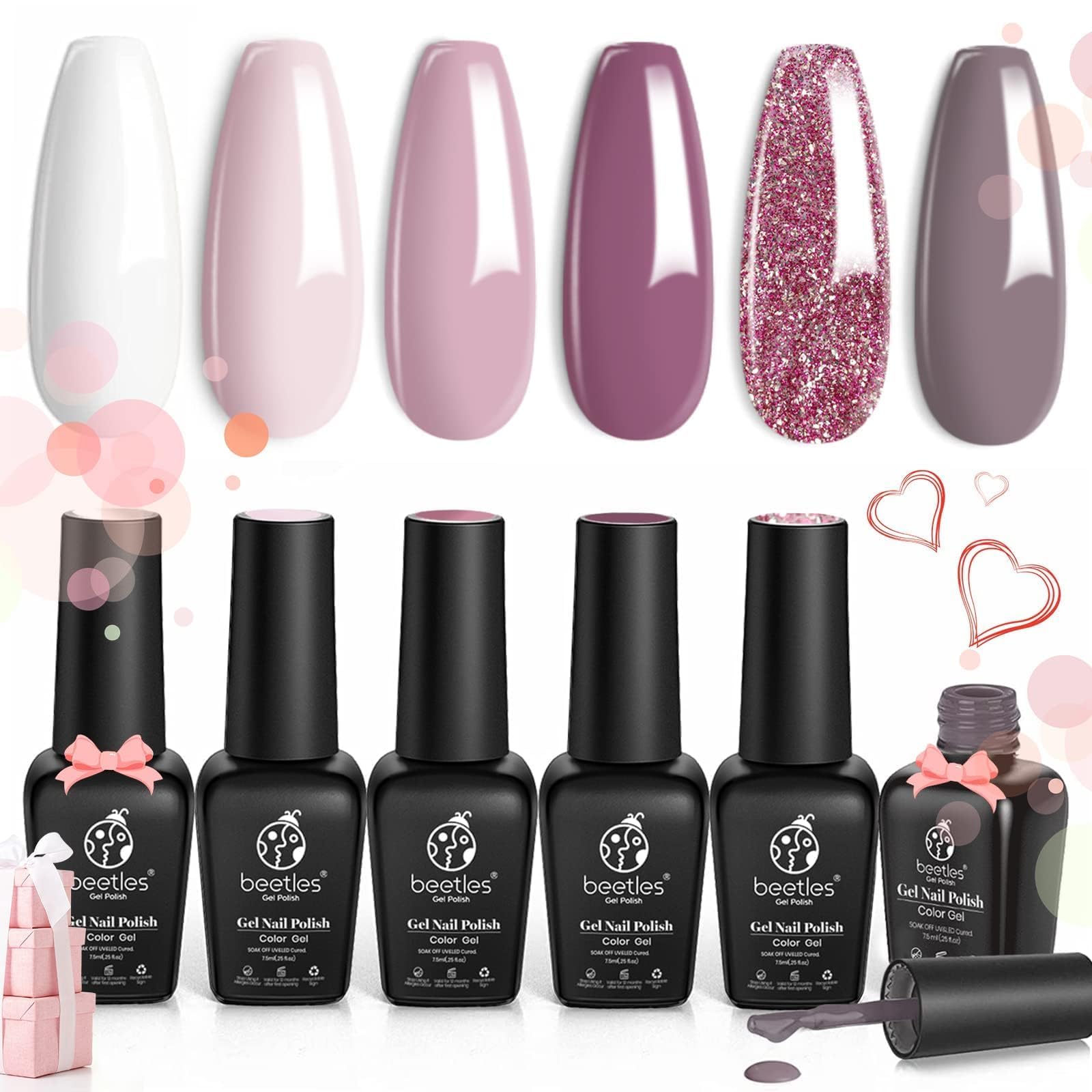 Coffret Beetles Wedding pour manicure a domicile et soins à la maison
