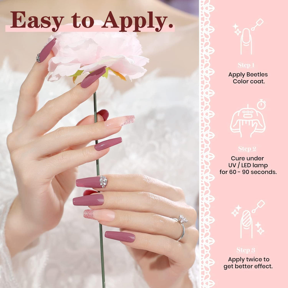 Beetles Wedding Gel Polish cure LED 60-120s pour une séance rapide