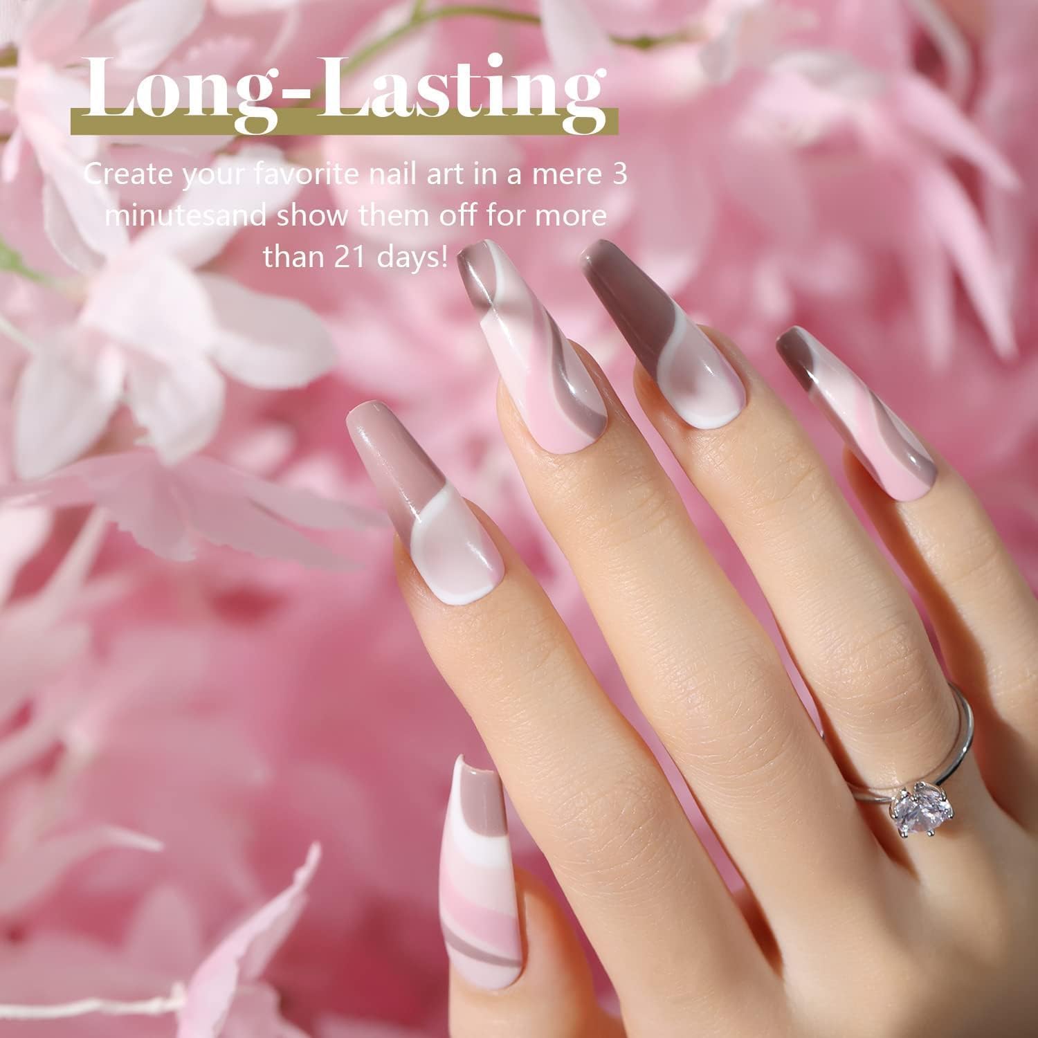 Beetles Wedding Gel Polish mauve romantique pour un look féminin