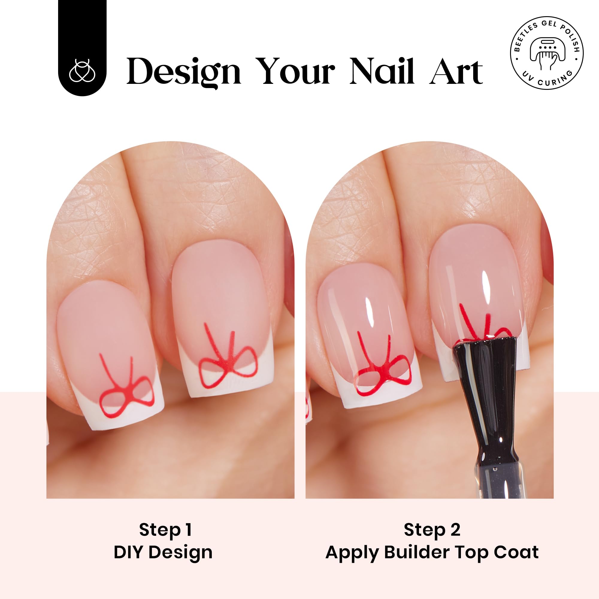 Couche durcissante Beetles X Press Plus prolongeant la tenue des ongles.