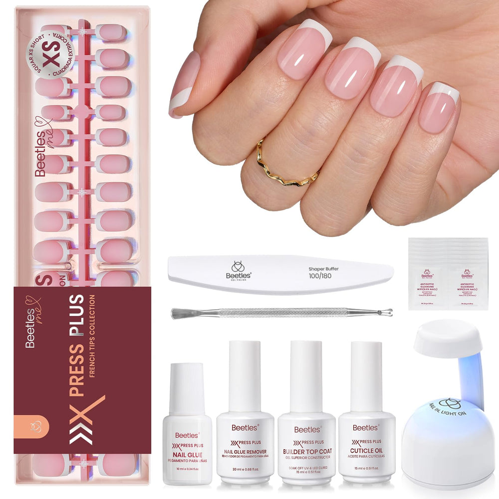 Kit Beetles X Press Plus pour ongles pêche française, idéal pour débutants.