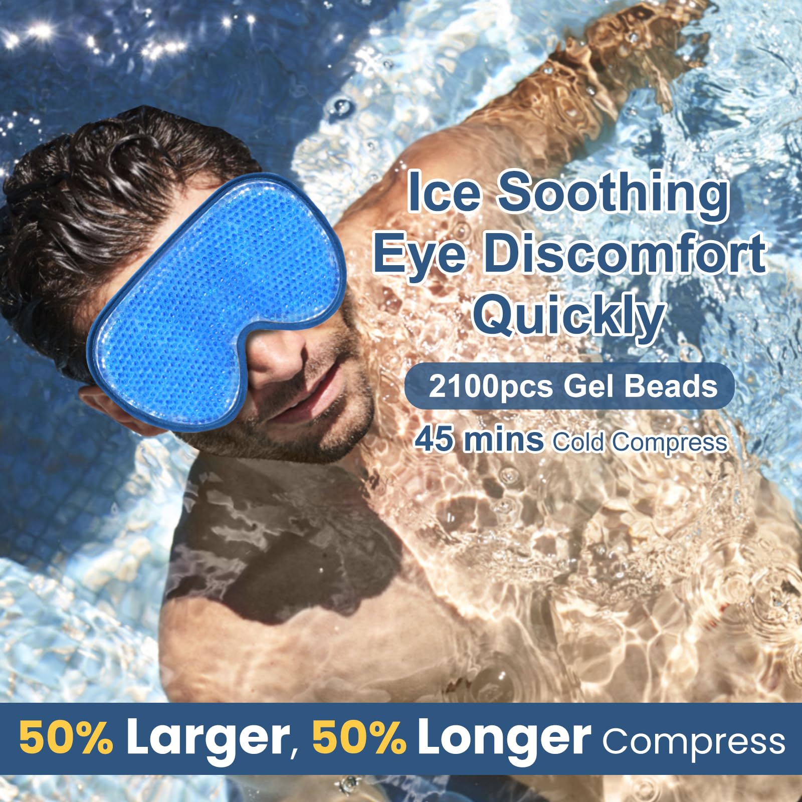 BeeVines Masque Yeux Gel XL: duo pratique pour domicile et déplacement