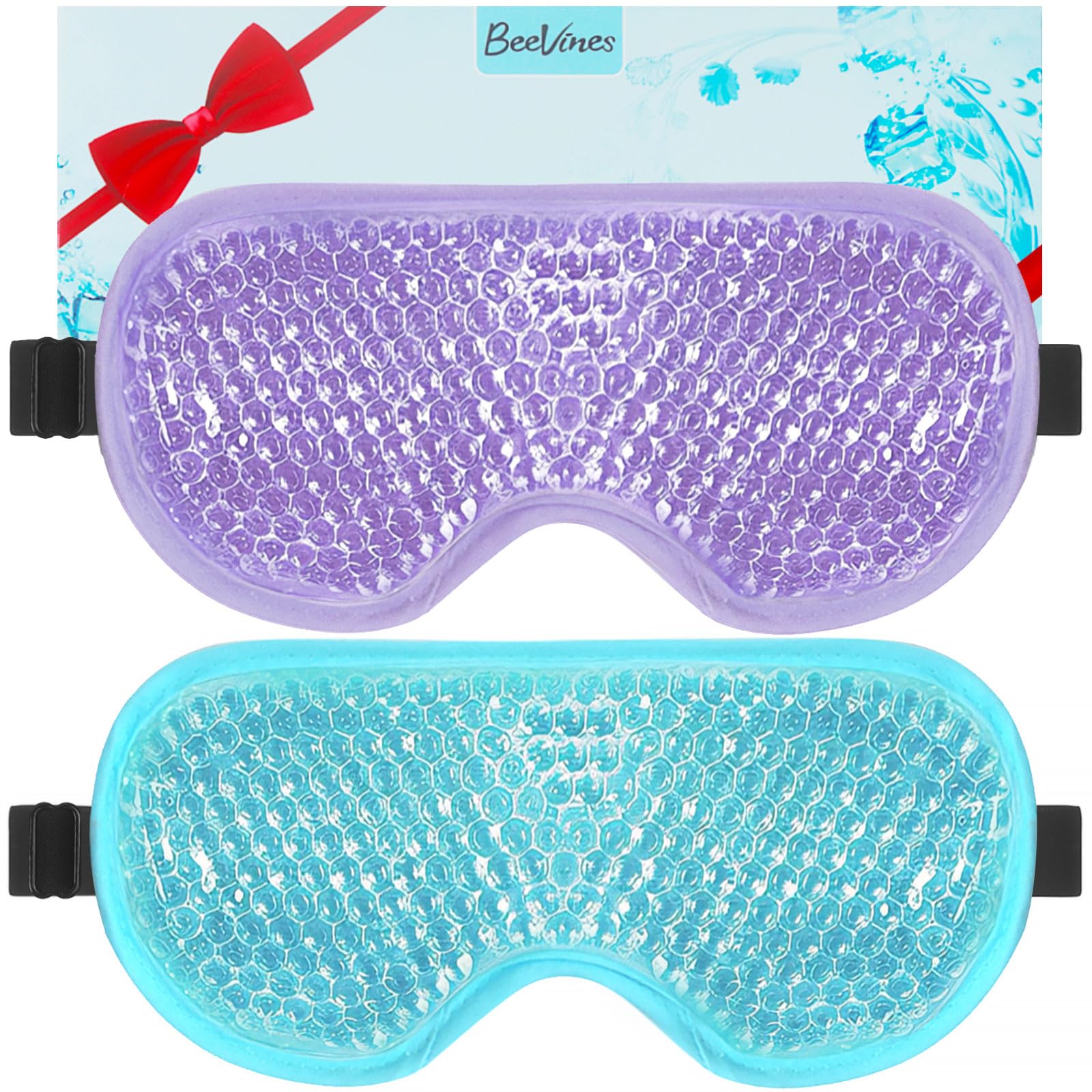Masque BeeVines Gel Yeux, ensemble duo pratique pour le froid et le calme.