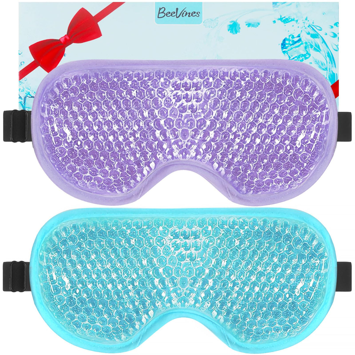 Masque BeeVines Gel Yeux, ensemble duo pratique pour le froid et le calme.