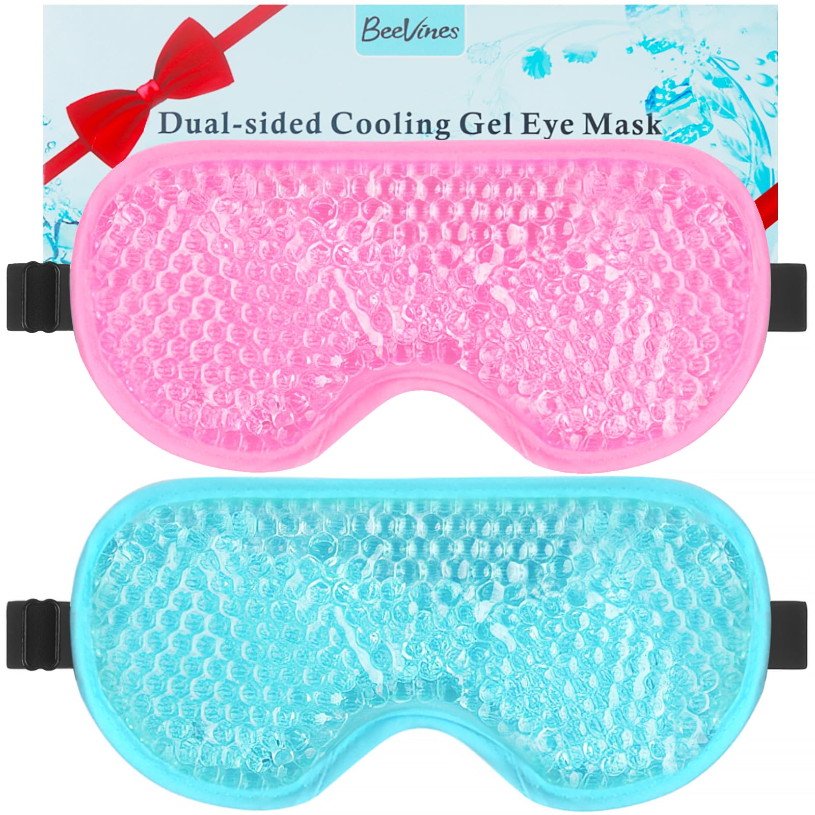 BeeVines masque yeux gel avec refroidissement apaisant pour yeux fatigués