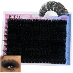BEFACL extensions cils grappes 280D – volume impressionnant pour un regard naturel