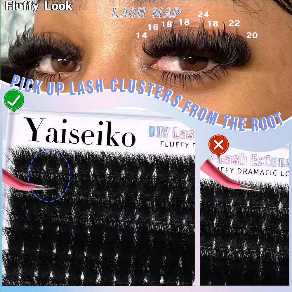 BEFACL kit 224 pièces – ensemble prêt pour cils volumineux