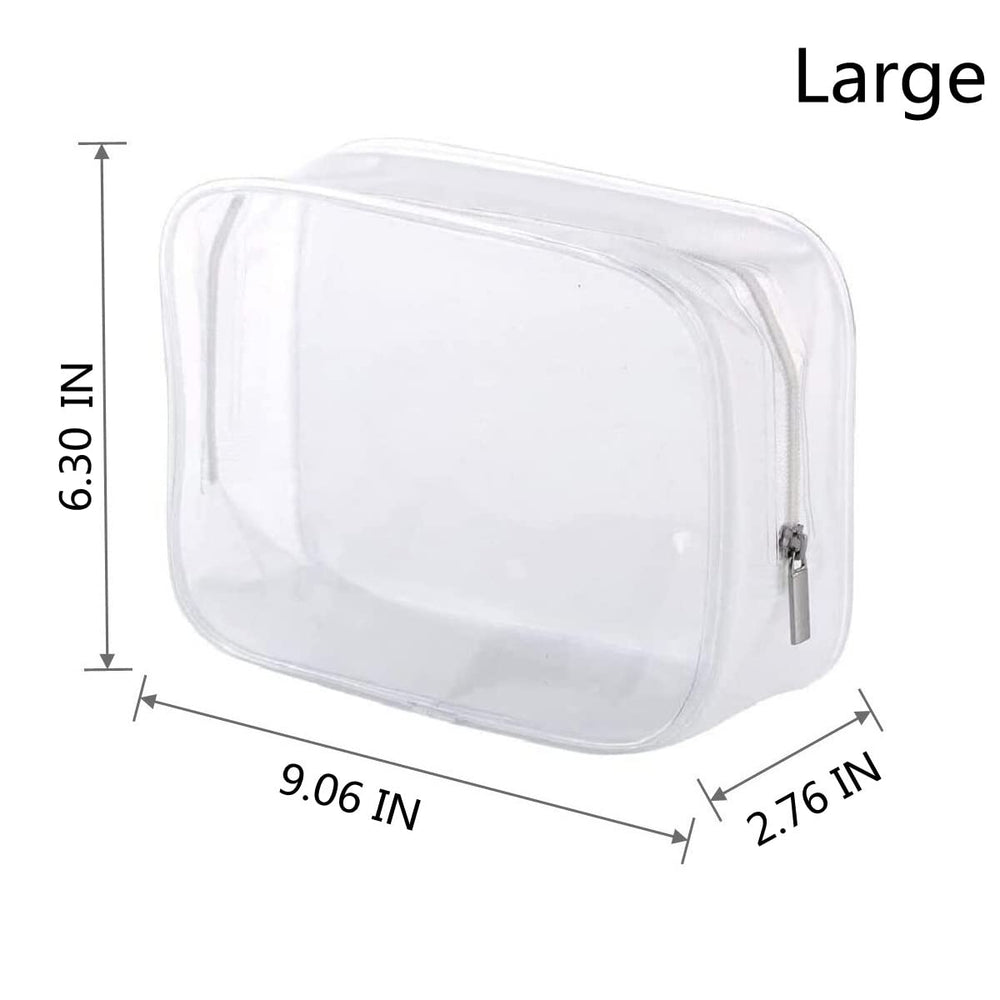 BEFORYOU sachets transparents 6 pièces, rangement clair pour vos cosmétiques.