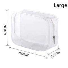 BEFORYOU sachets transparents 6 pièces, rangement clair pour vos cosmétiques.