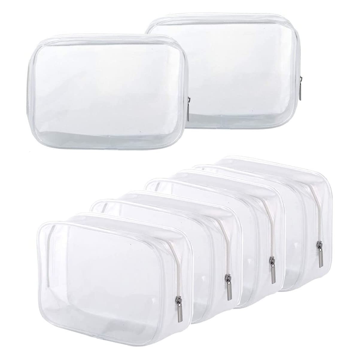 BEFORYOU trousse toilette transparente à grande ouverture, pratique en voyage.