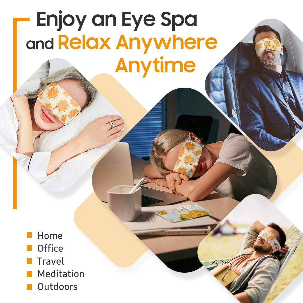 BeHoomi Cadeau Relaxation Orange pour elle et lui
