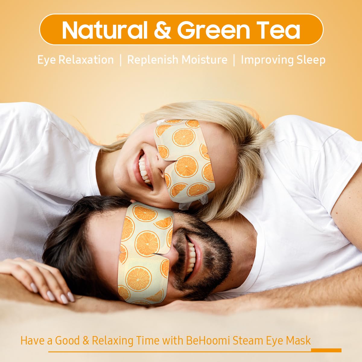 BeHoomi Masque Yeux Chauffant Jetable usage rapide sans micro-ondes