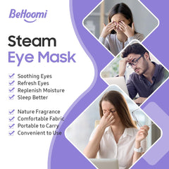 BeHoomi masque yeux à elastiques flexibles – ajustement universel et portabilité.
