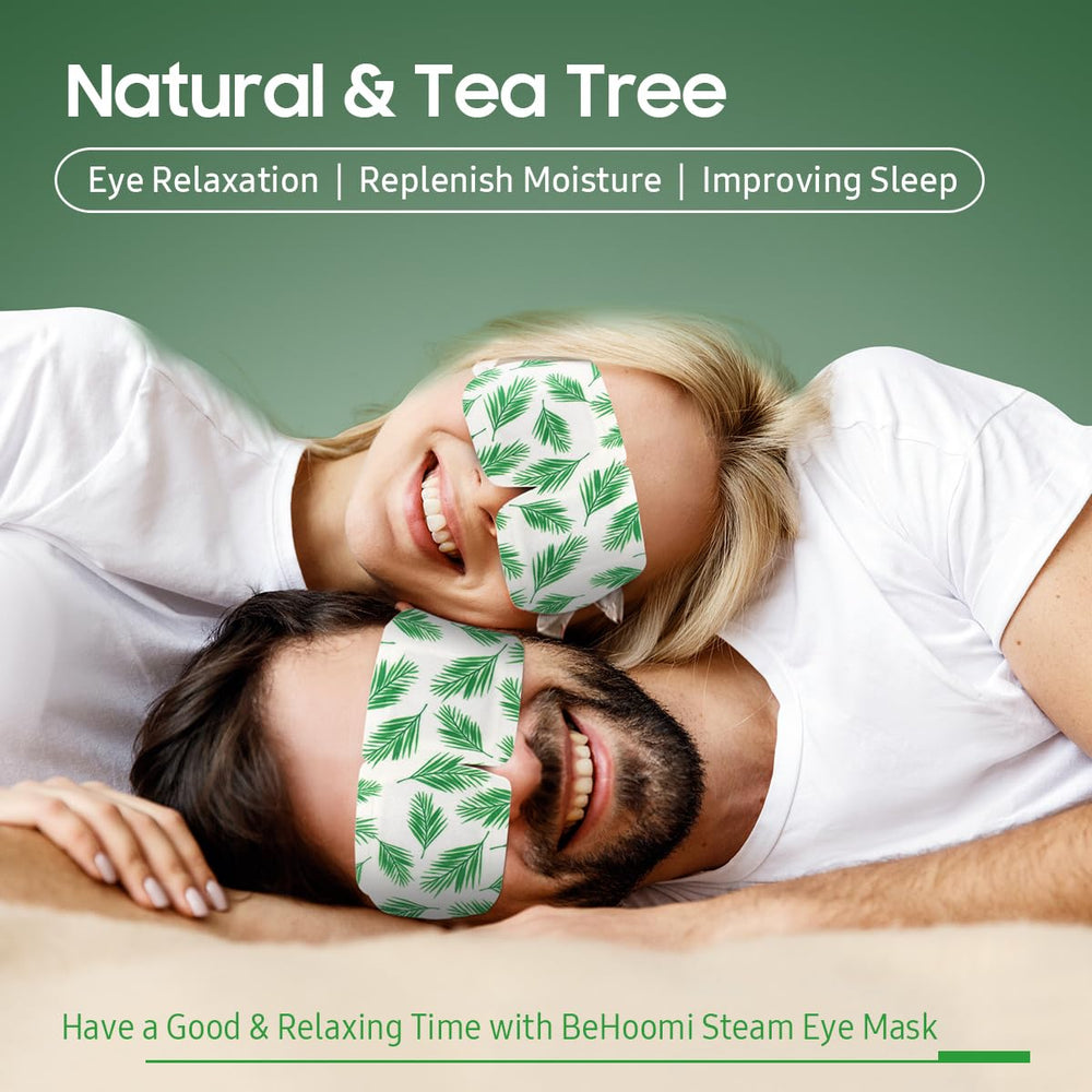 BeHoomi Masque Yeux Vapeur Senteur Arbre-a-the masque prêt à usage