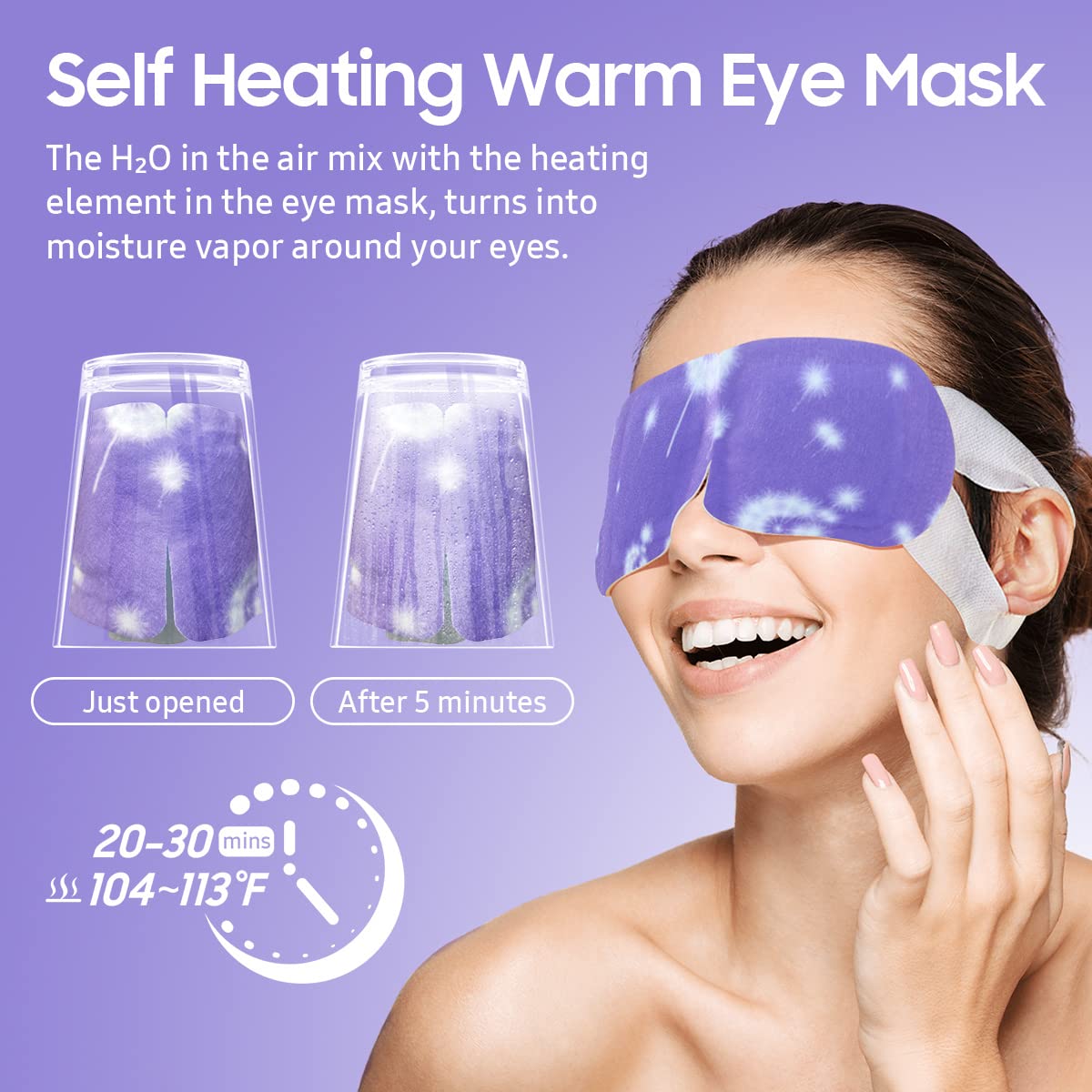 BeHoomi masque yeux pratique à domicile ou en voyage – utilisation rapide.