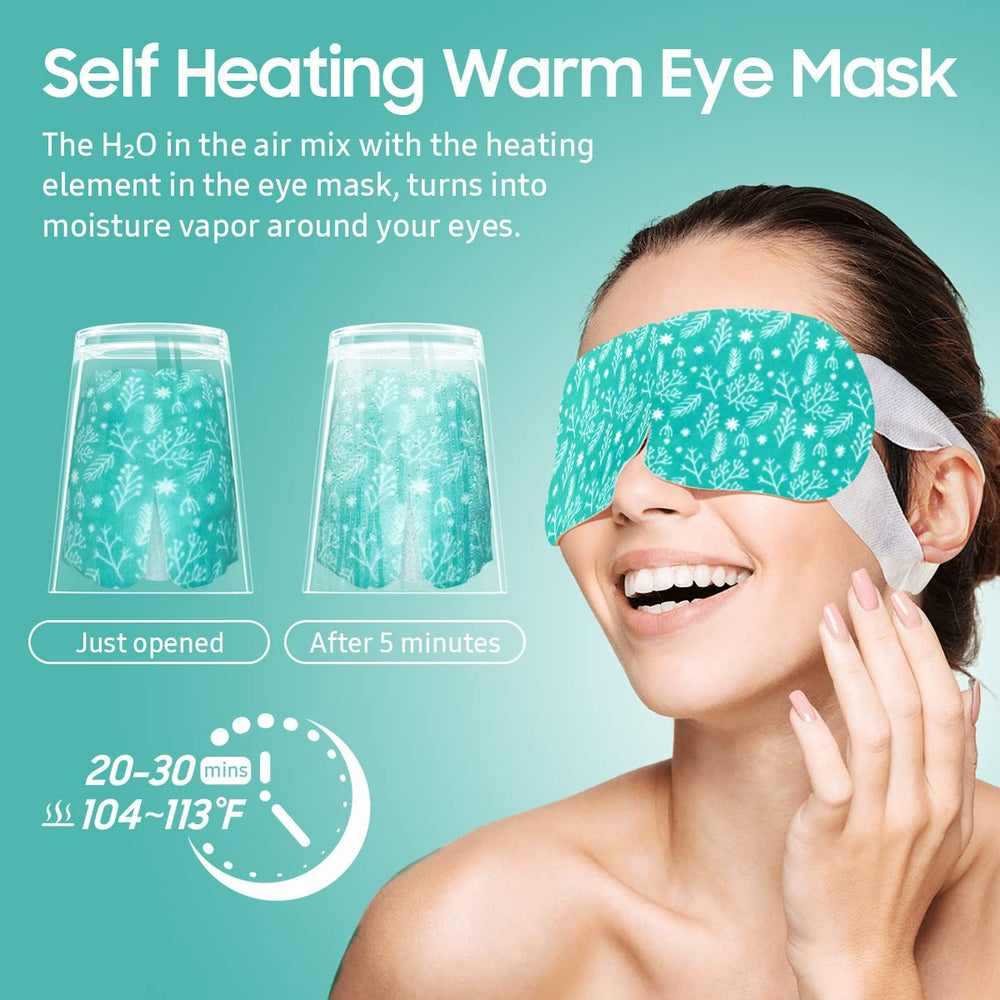 BeHoomi Masque Yeux Vapeur – chaleur douce pour une détente des yeux.