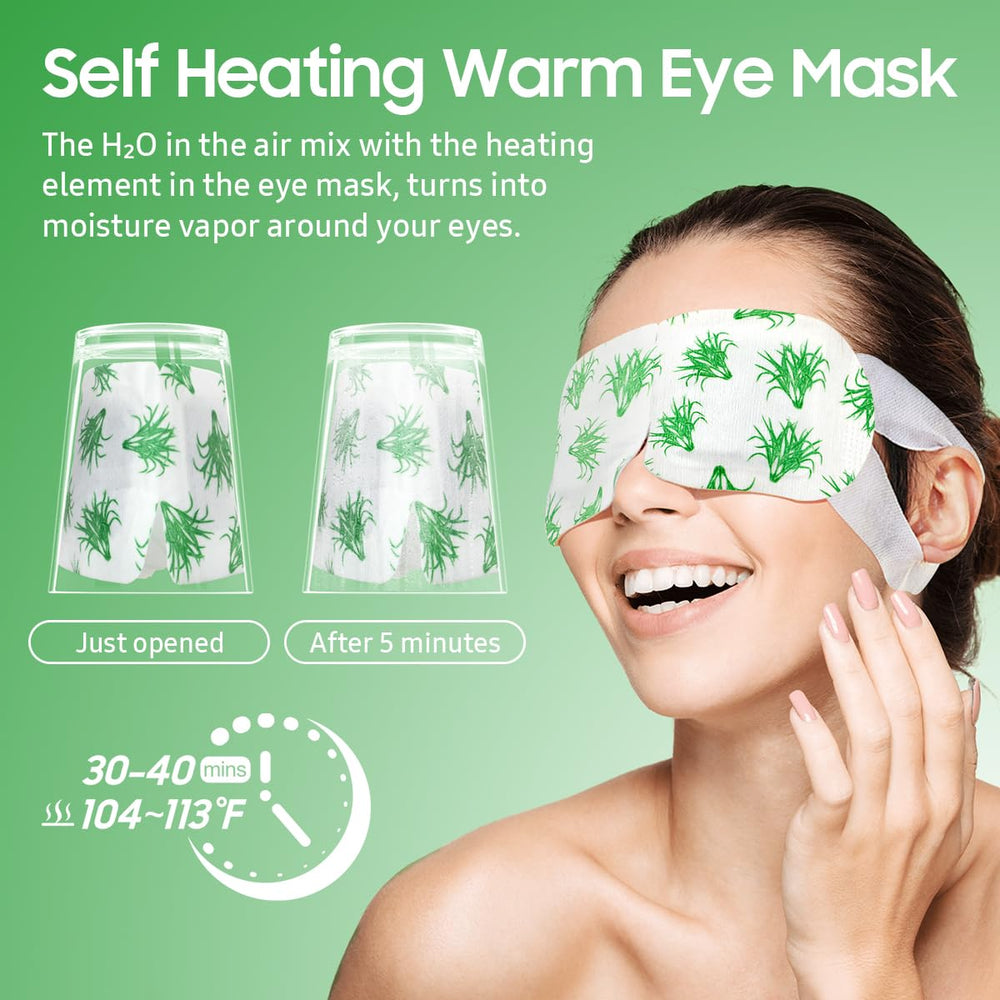 BeHoomi masque yeux vapeur portable et léger, idéal en déplacement