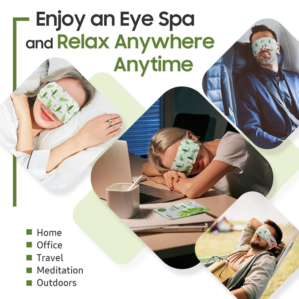 BeHoomi masque yeux à vapeur, usage en déplacement et voyage
