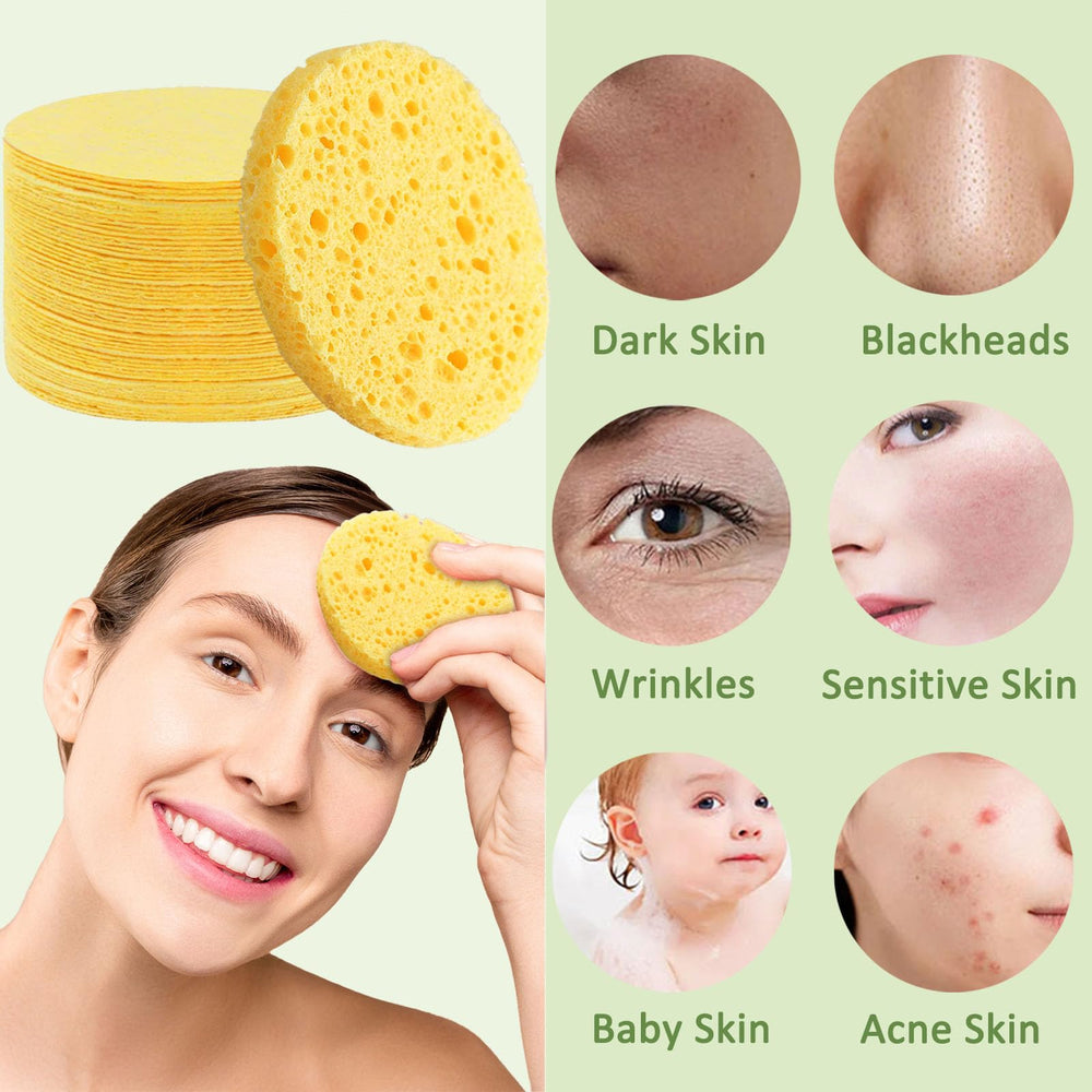 Beieverluck éponge visage humidifiée pour massage doux