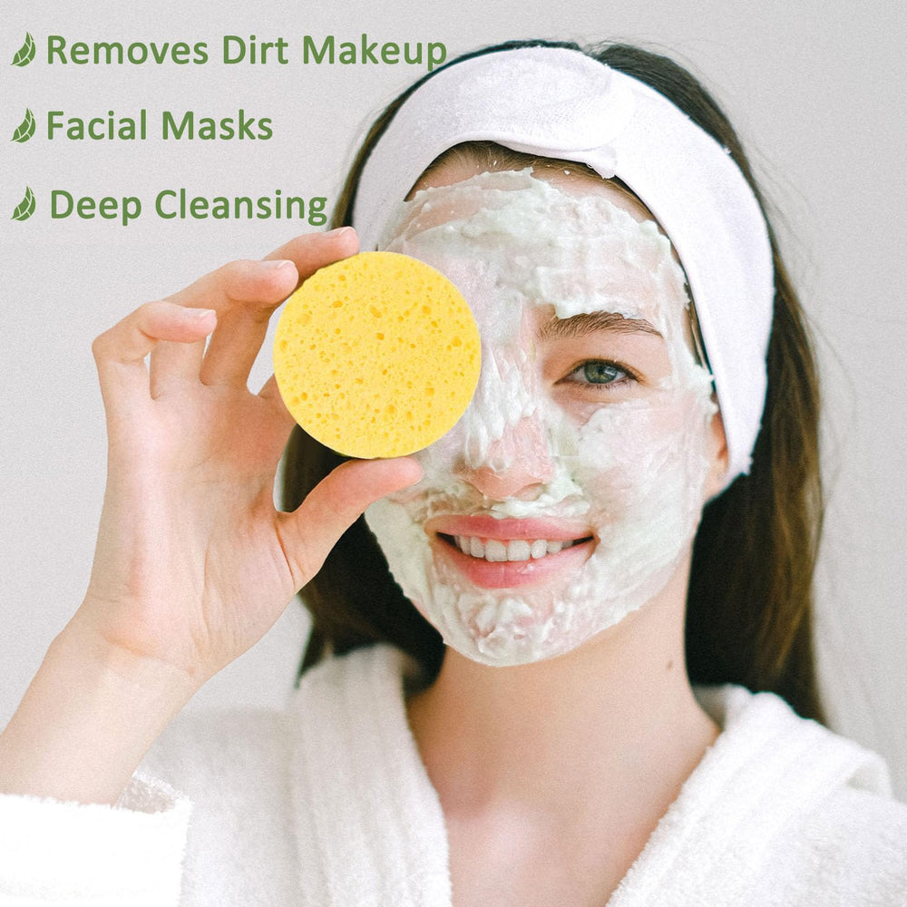 Beieverluck éponges visage polyvalentes pour nettoyer pores et masques