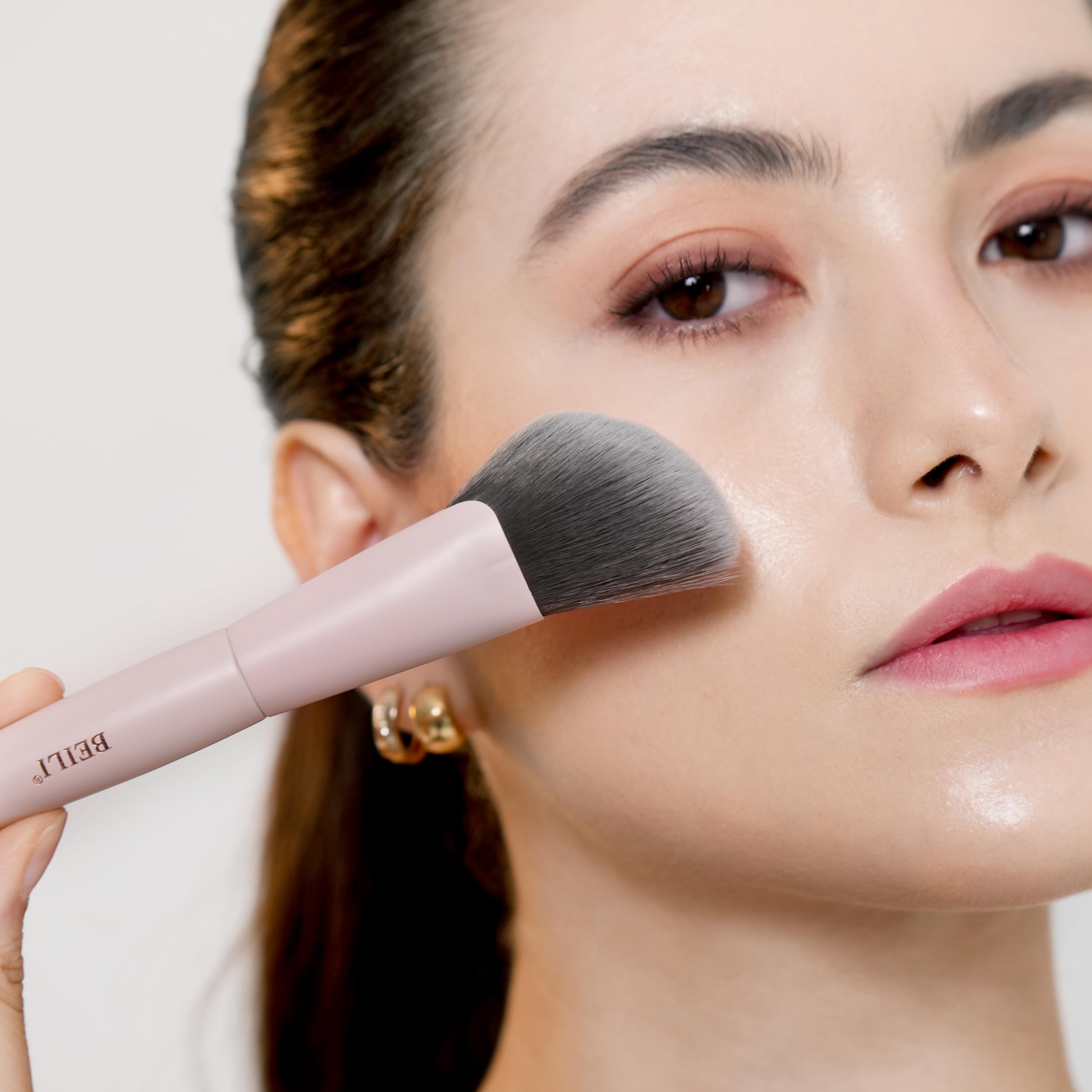 Pinceaux BEILI blending yeux rose, fusion parfaite entre nuances.