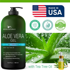 Being Naturals Aloe Gel avec cellules souches offre une action nourrissante.