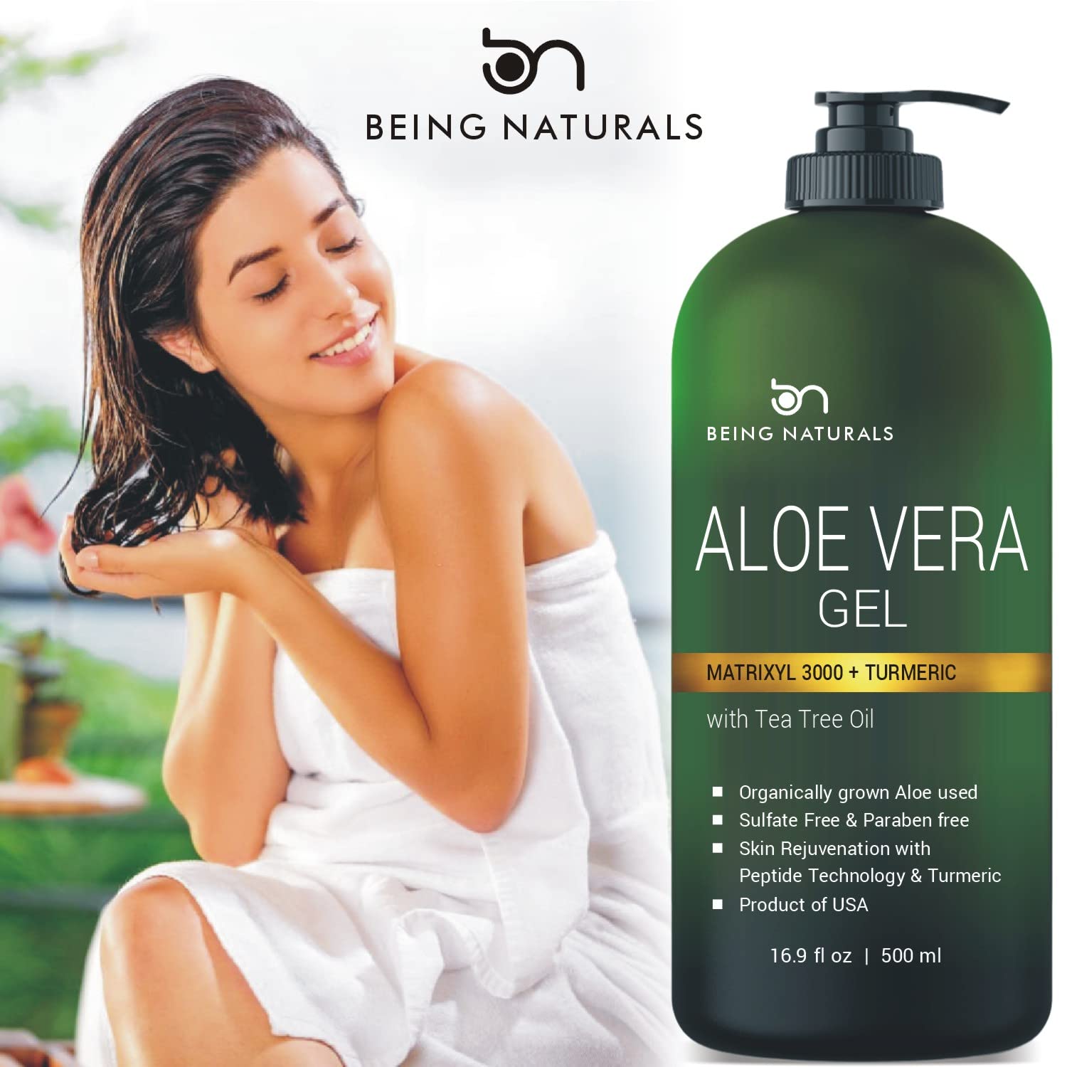 Texture légère à absorption rapide sans résidu gras du Gel Being Naturals