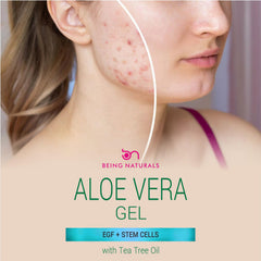Texture du gel Being Naturals Aloe Gel prête à l'application douce.